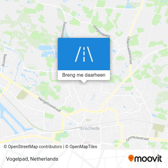 Vogelpad kaart