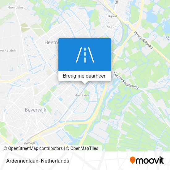 Ardennenlaan kaart