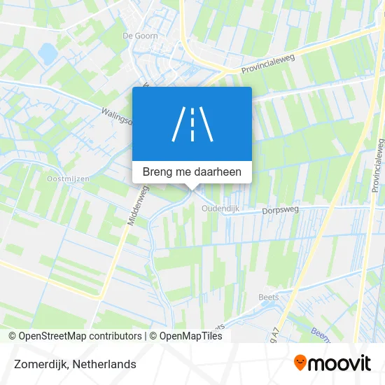 Zomerdijk kaart