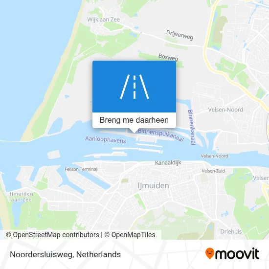 Noordersluisweg kaart