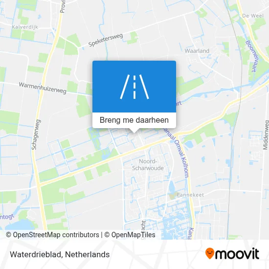 Waterdrieblad kaart