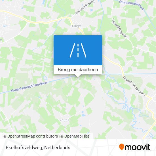 Ekelhofsveldweg kaart