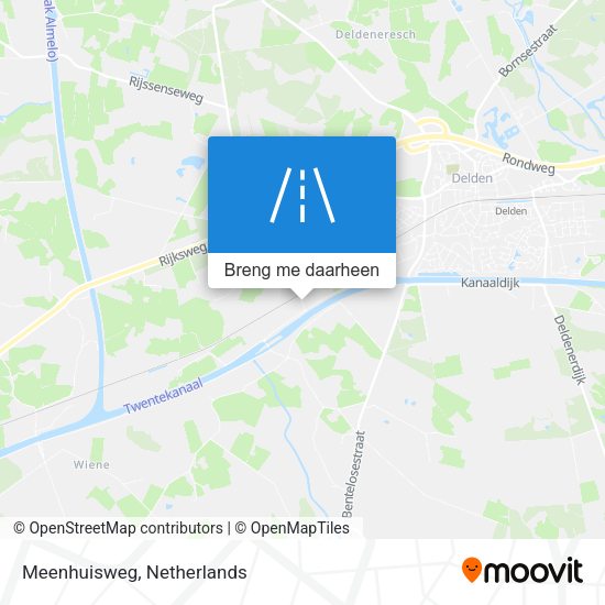 Meenhuisweg kaart