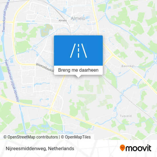 Nijreesmiddenweg kaart