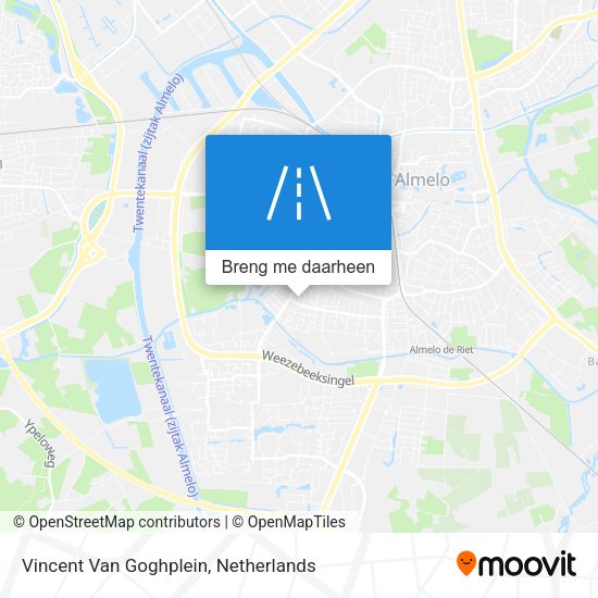 Vincent Van Goghplein kaart