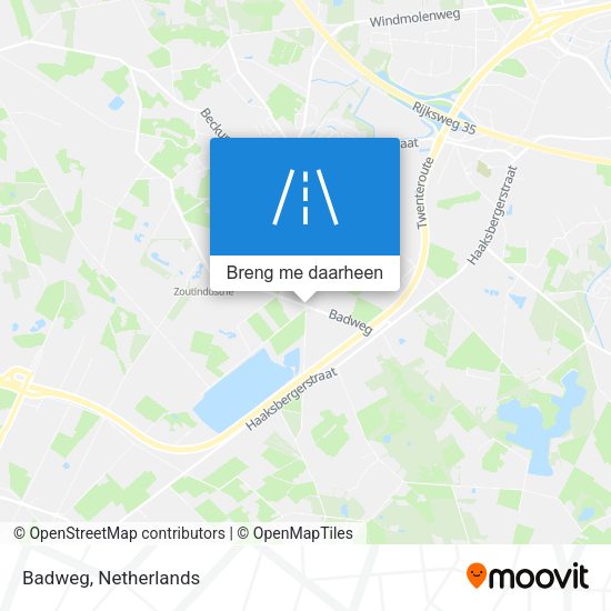 Badweg kaart