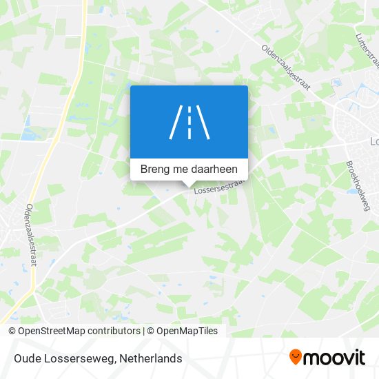 Oude Losserseweg kaart