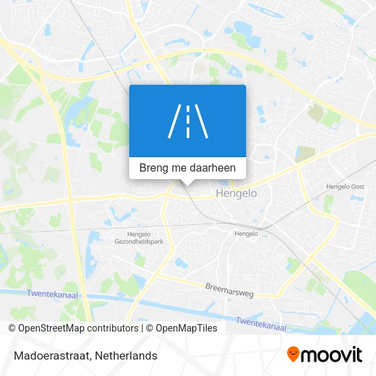 Madoerastraat kaart