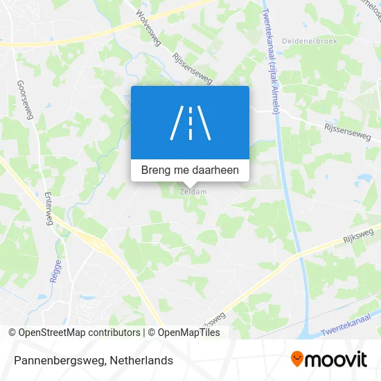 Pannenbergsweg kaart