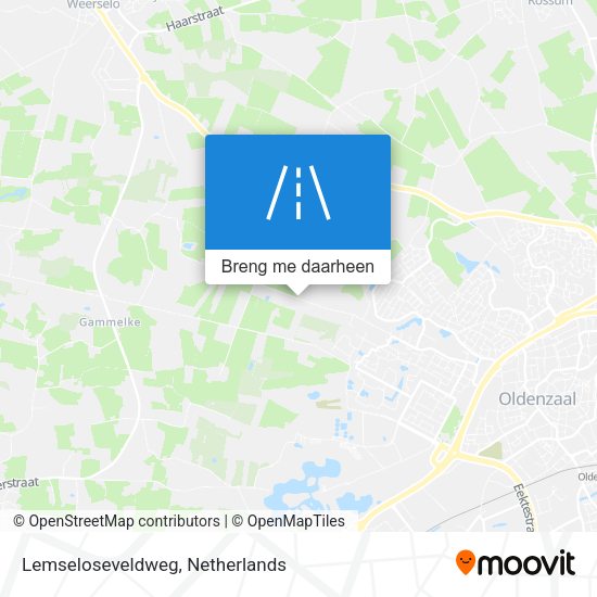 Lemseloseveldweg kaart