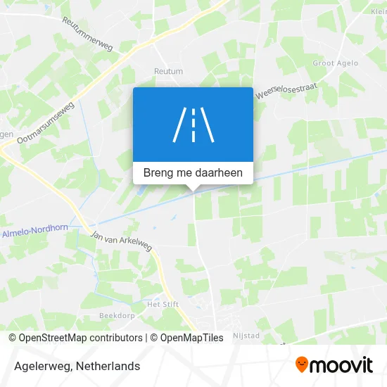 Agelerweg kaart