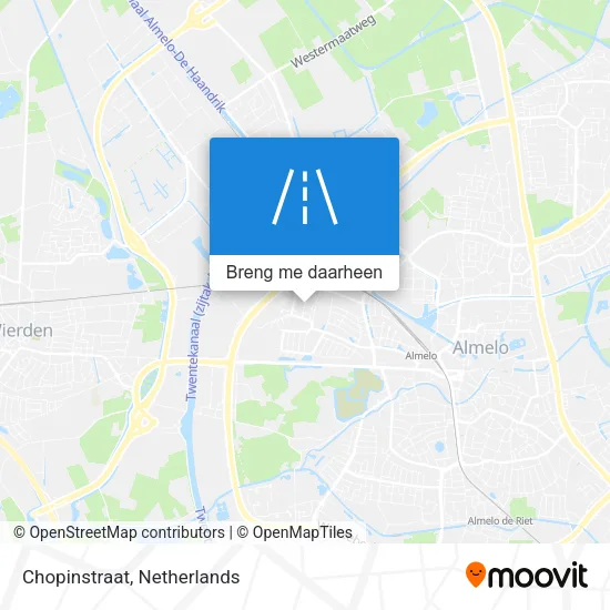 Chopinstraat kaart
