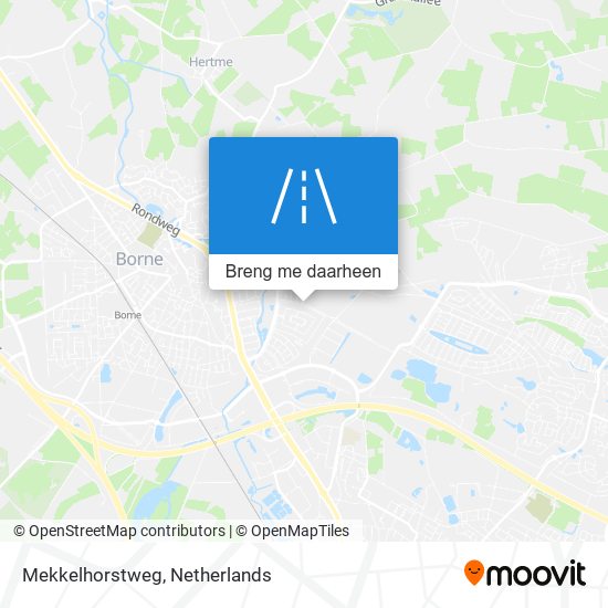 Mekkelhorstweg kaart