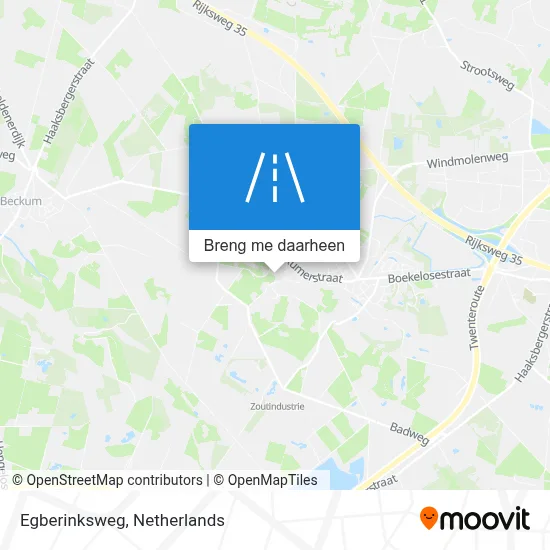 Egberinksweg kaart
