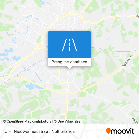 J.H. Nieuwenhuisstraat kaart