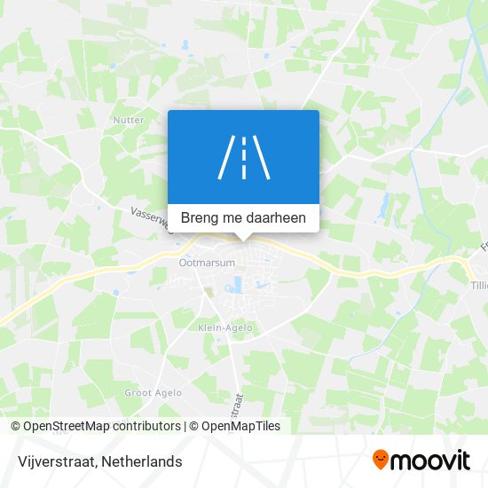 Vijverstraat kaart