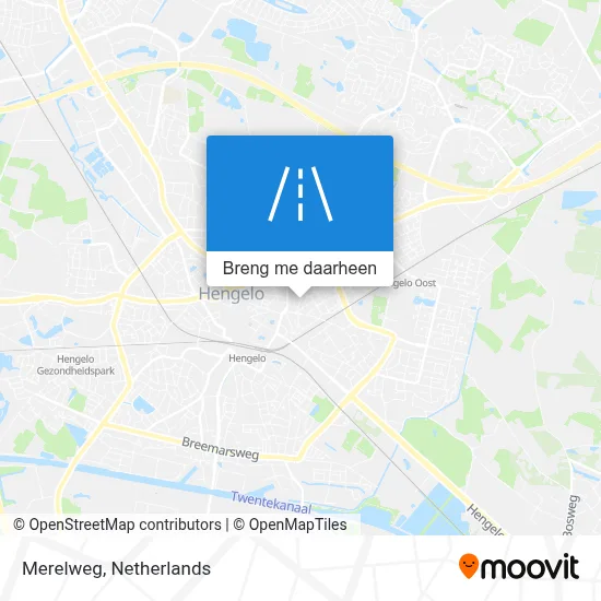Merelweg kaart