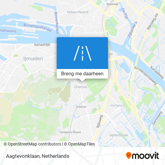 Aagtevonklaan kaart