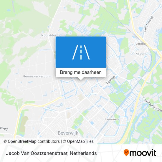 Jacob Van Oostzanenstraat kaart