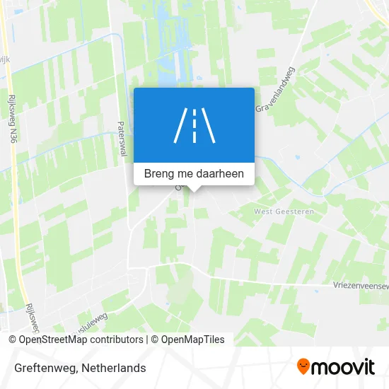 Greftenweg kaart