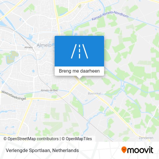 Verlengde Sportlaan kaart