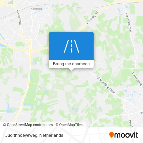 Judithhoeveweg kaart