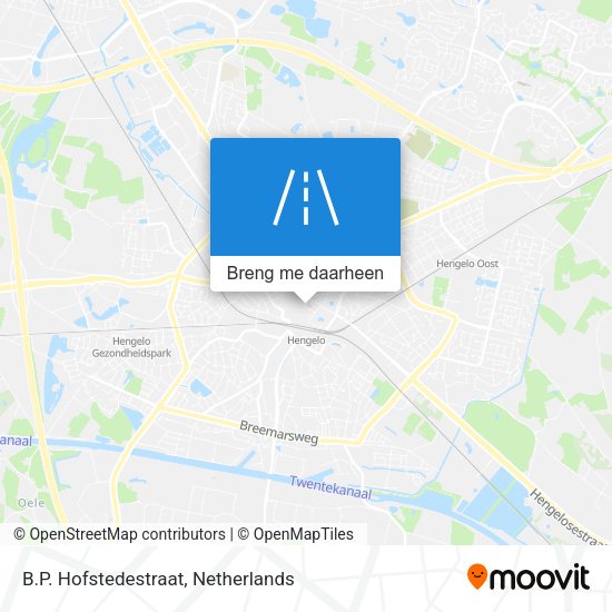 B.P. Hofstedestraat kaart