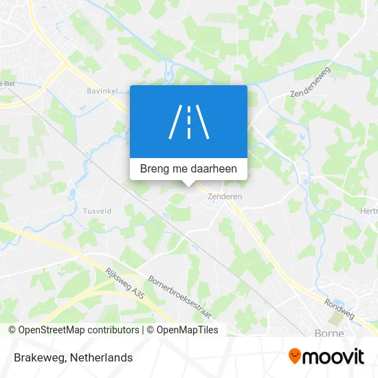 Brakeweg kaart