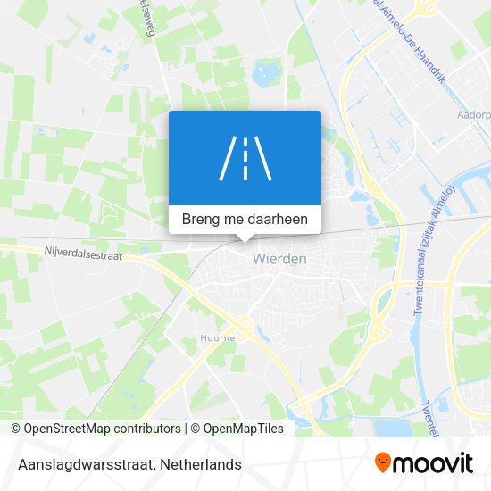 Aanslagdwarsstraat kaart