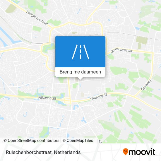 Ruischenborchstraat kaart