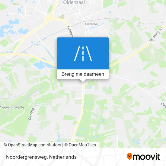 Noordergrensweg kaart