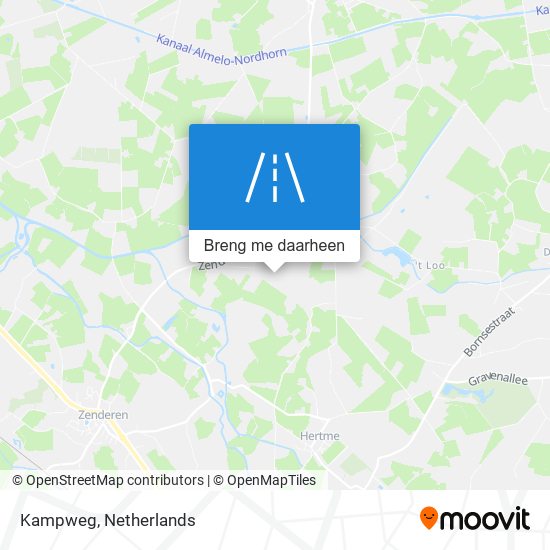 Kampweg kaart