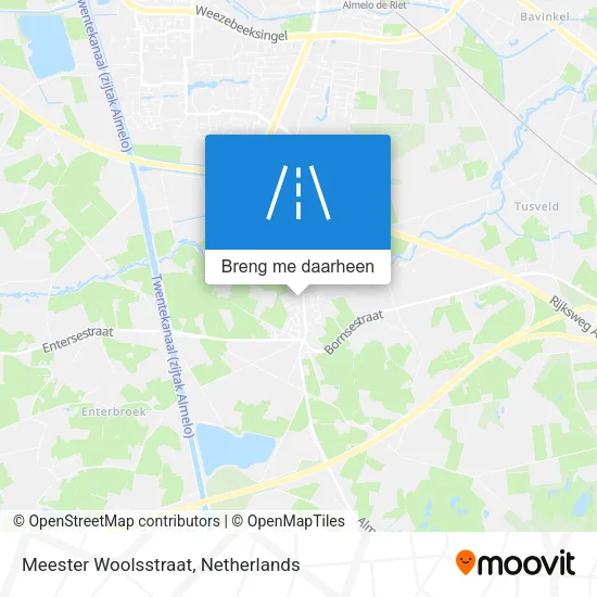 Meester Woolsstraat kaart