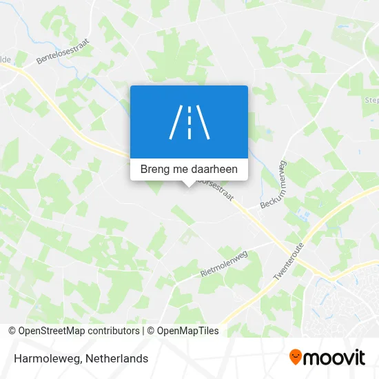 Harmoleweg kaart