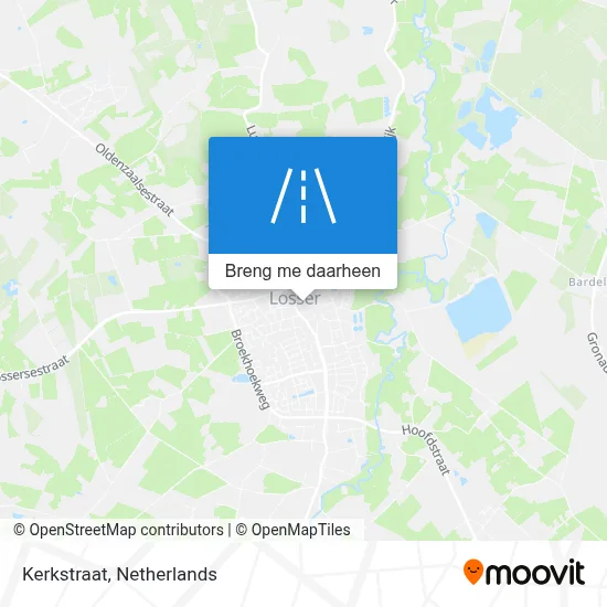 Kerkstraat kaart