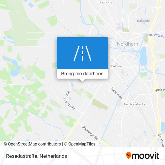 Resedastraße kaart