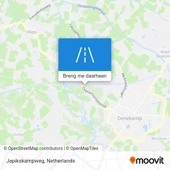 Japikskampweg kaart