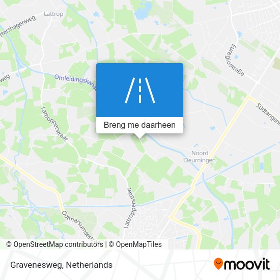 Gravenesweg kaart