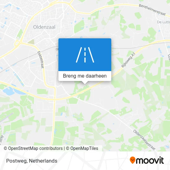 Postweg kaart