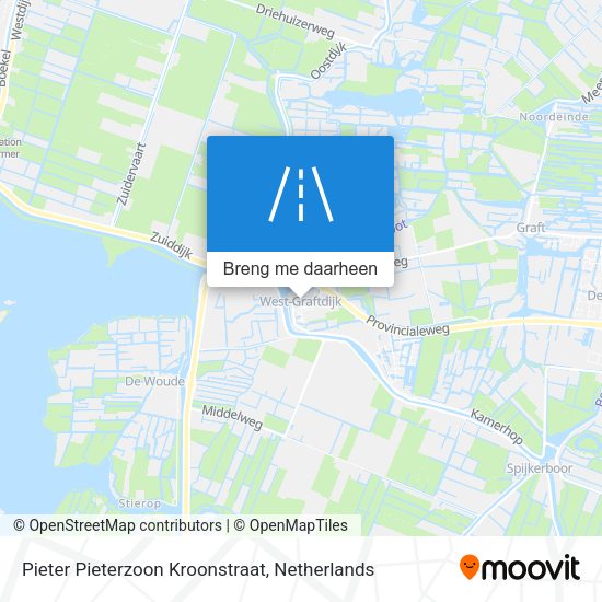 Pieter Pieterzoon Kroonstraat kaart