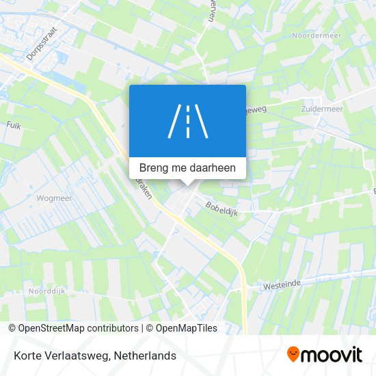 Korte Verlaatsweg kaart