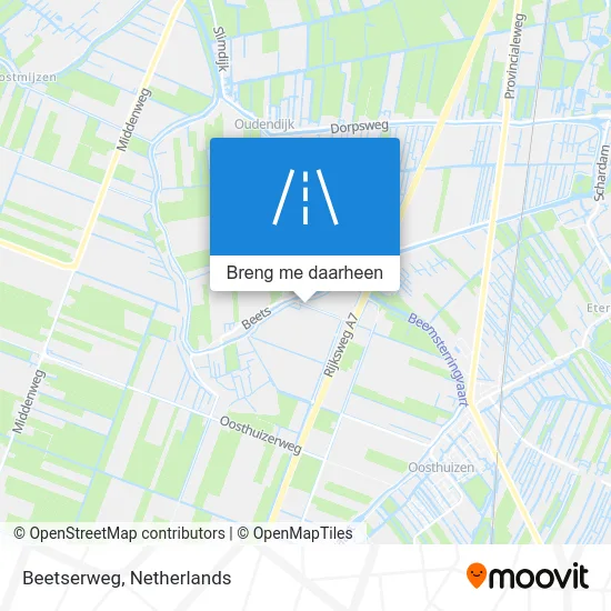 Beetserweg kaart