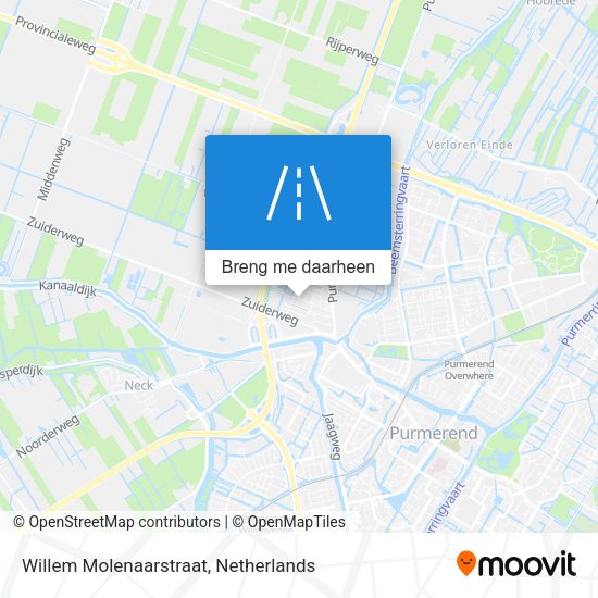 Willem Molenaarstraat kaart