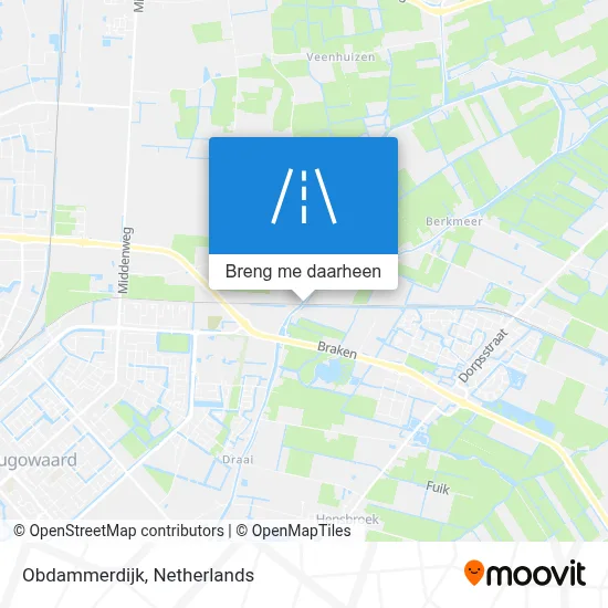 Obdammerdijk kaart