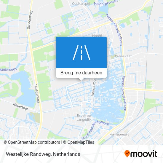Westelijke Randweg kaart