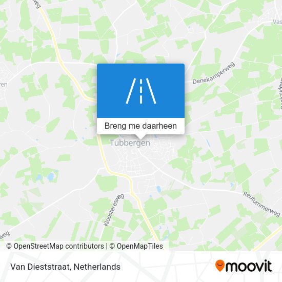 Van Dieststraat kaart
