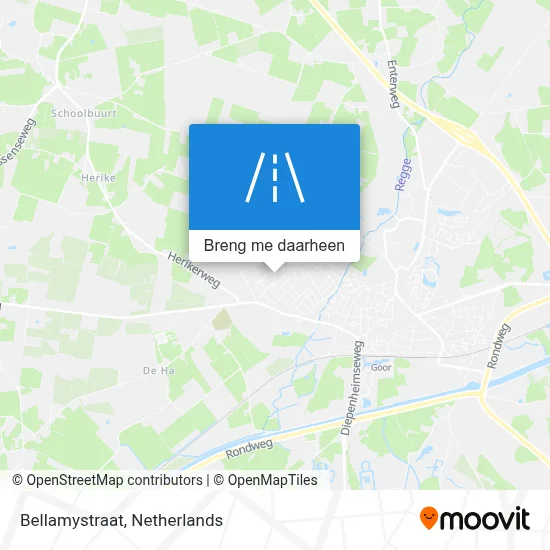 Bellamystraat kaart