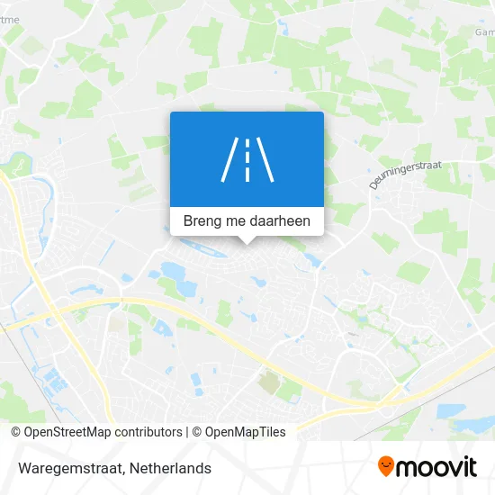 Waregemstraat kaart