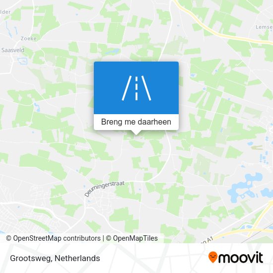 Grootsweg kaart