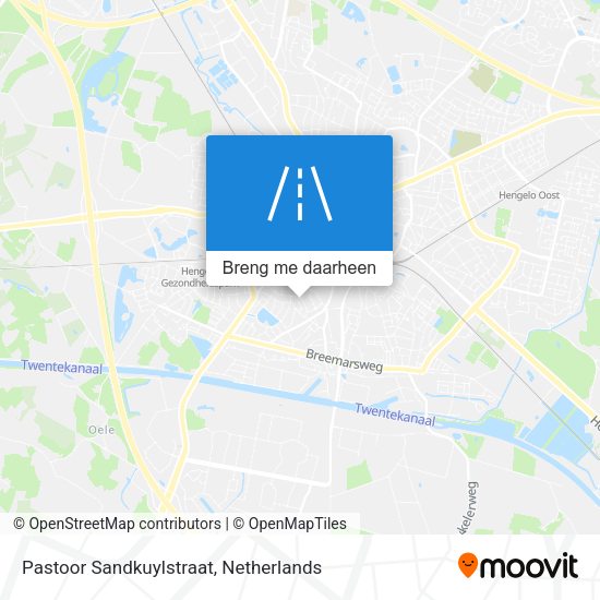 Pastoor Sandkuylstraat kaart